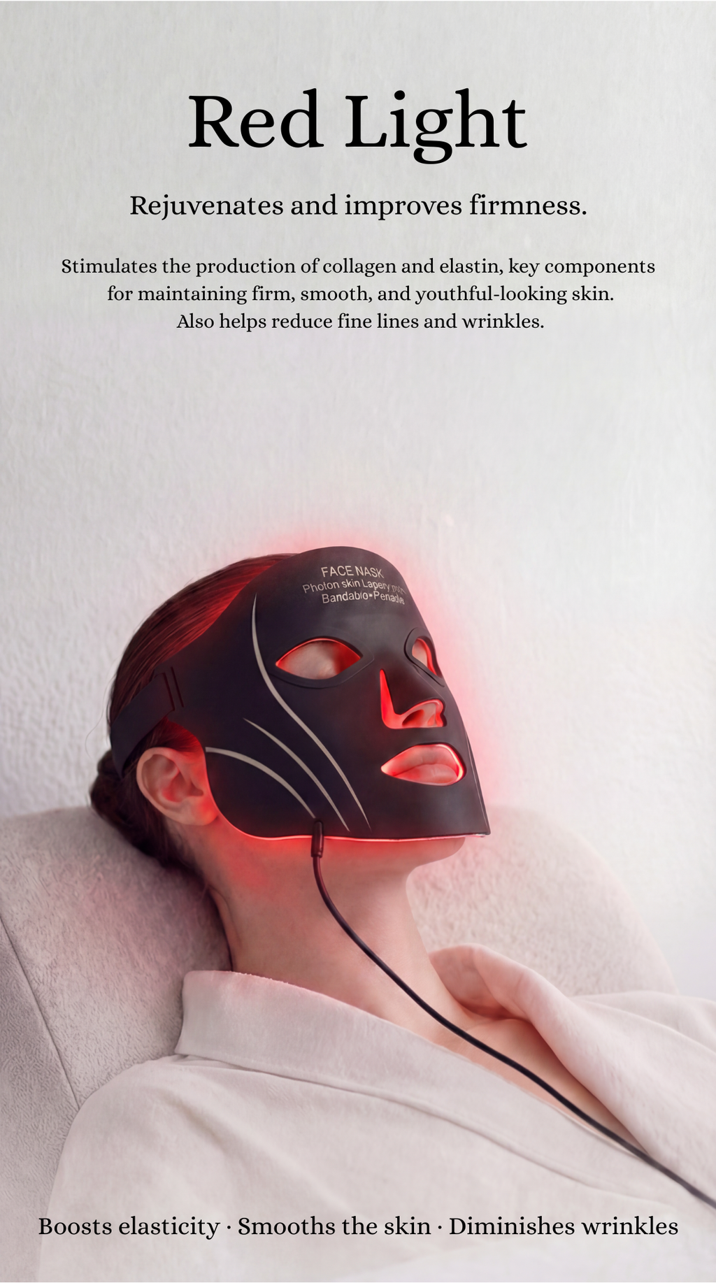 LED Mask With Neck (Black)