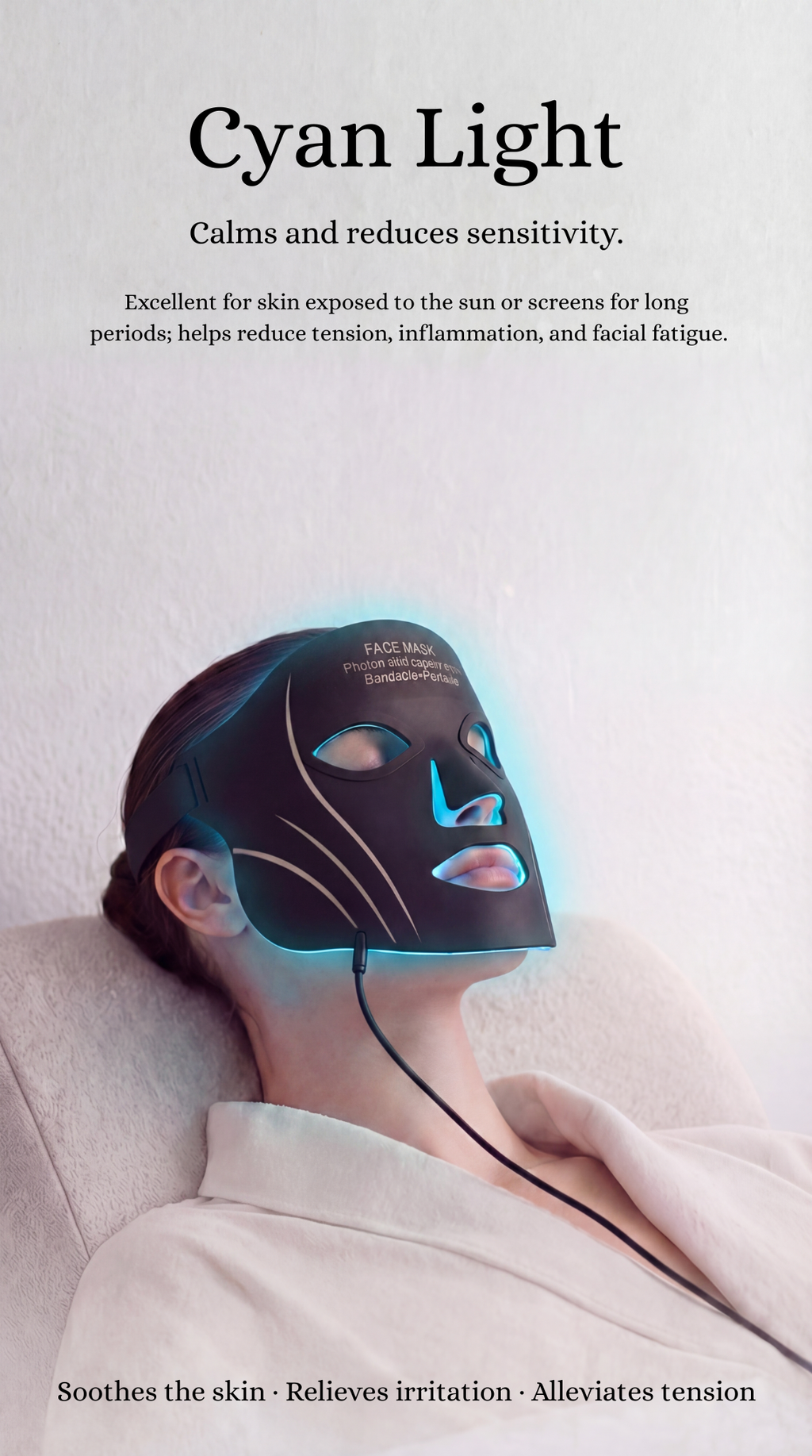 LED Mask With Neck (Black)