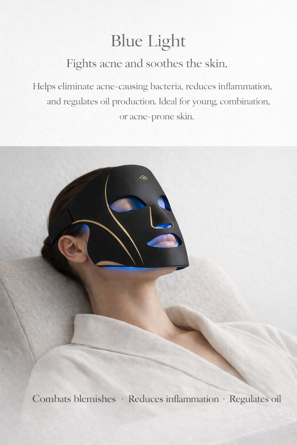 LED Mask With Neck (Black)