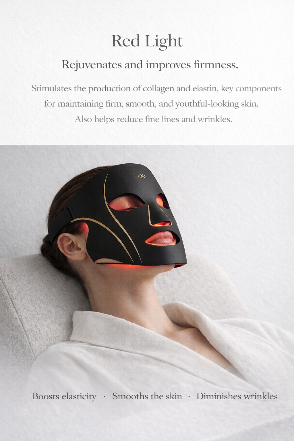 LED Mask With Neck (Black)