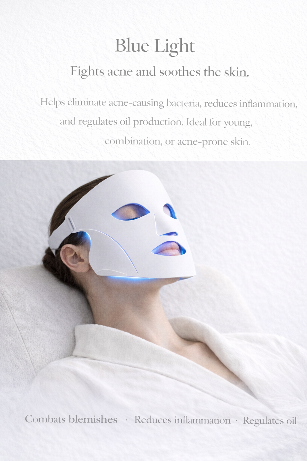 LED Mask With Neck (White)