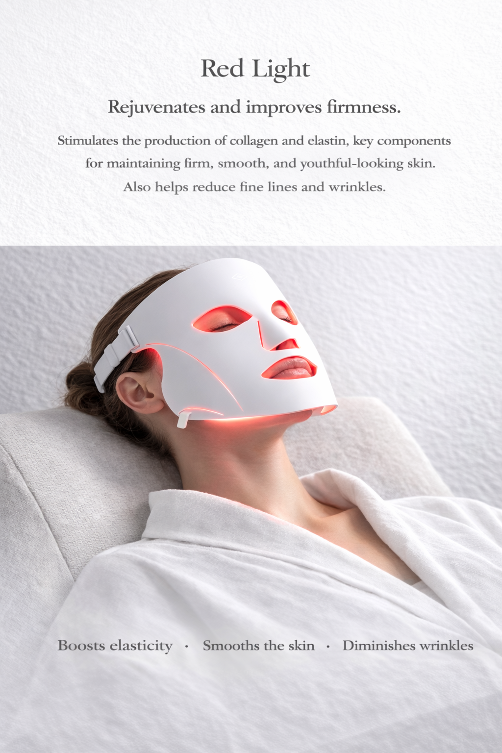 LED Mask With Neck (White)