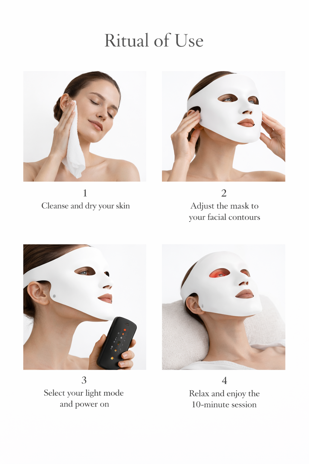 LED Mask With Neck (White)